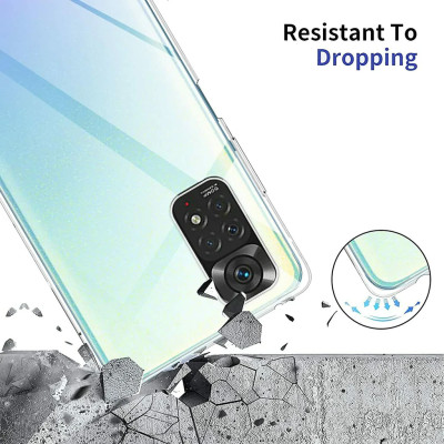 Ốp lưng silicon dẻo trong suốt mỏng 0.6mm cho Xiaomi Redmi Note 11 Pro Plus / Redmi Note 10 Pro 5G hiệu Ultra Thin độ trong tuyệt đối chống trầy xước - Hàng nhập khẩu