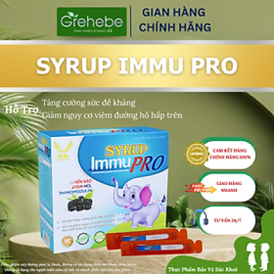 [TPBVSK] SYRUP IMMU PRO Hỗ Trợ Tăng Sức Đề Kháng ( H/20 ống x10ml)