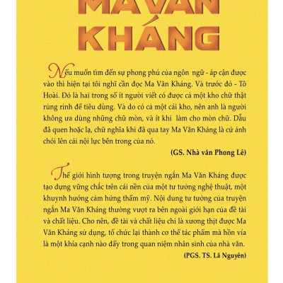Ma Văn Kháng - Truyện Ngắn Chọn Lọc (Giải Thưởng Hồ Chí Minh Đợt 4 Năm 2012)