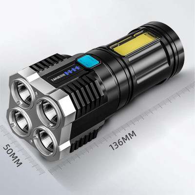 Đèn Pin Cầm Tay Siêu Sáng 4 Bóng Toma S03