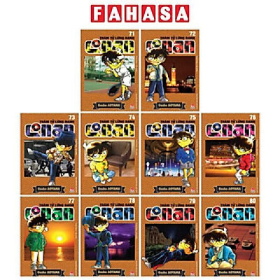 Combo Manga - Thám Tử Lừng Danh Conan: Tập 71 - 80 (Bộ 10 Tập)