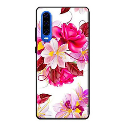 Ốp lưng in cho Huawei P30 mẫu Hoa Hồng - Hàng chính hãng