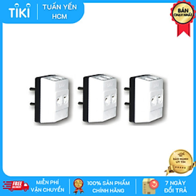 COMBO 3 ổ cắm nối chia 3 chân tròn LIOA  ON3NC5 cao cấp 