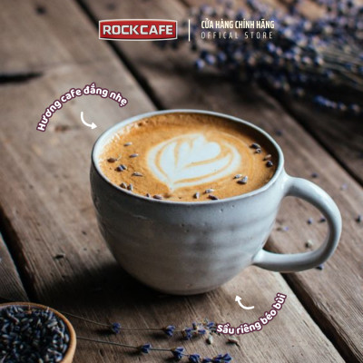 ROCKCAFE - CAPPUCCINO SẦU RIÊNG (5 gói x 30 gram)