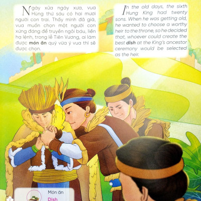 Truyện Cổ Tích Việt Nam Chọn Lọc Song Ngữ Việt-Anh - Xưa Ơi Là Xưa - Sọ Dừa-Bánh Chưng Bánh Giầy-Cậu Bé Tích Chu