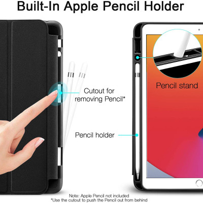 Bao da cho iPad Gen 8 10.2 2020 ESR Rebound Pencil Slim Smart Case (Có khe cắm bút Apple Pencil) - Hàng Nhập Khẩu