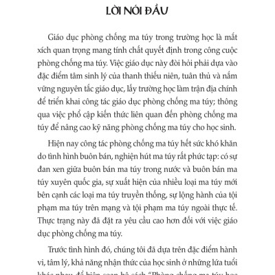 Cẩm Nang Phòng Chống Ma Tuy Học Đường Cho Học Sinh Trung Học Cơ Sở