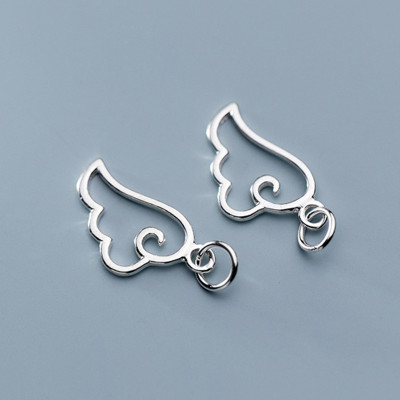 Combo 4 cái charm bạc cánh thiên thần treo - Ngọc Quý Gemstones
