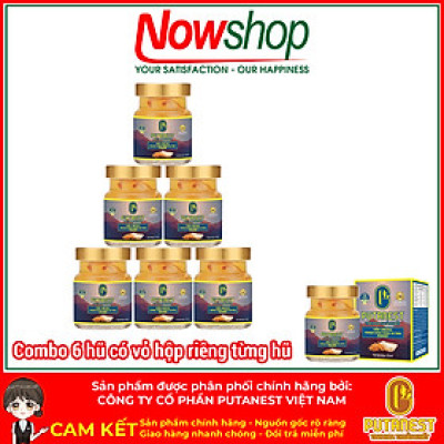 Yến chưng Isomalt Đông trùng hạ thảo PUTANEST hộp quà cao cấp 12 hũ 70ml cho người tiểu đường