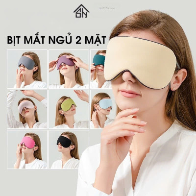 Bịt Che Mắt Ngủ Văn Phòng, Trên Xe Ô tô, Máy Bay, Thoáng Khí, Mềm Mại Cho Giấc Ngủ Ngon, Mặt Nạ Ngủ. Du Lịch Dã Ngoại Phượt Thiền - Giao Màu Ngẫu Nhiên