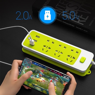 Phụ kiện tiện ích -Ổ cắm điện đa năng chống giật ,có 9 ổ cắm và 3 cổng sạc USB ,tự động ngắt khi quá tải ,sử dụng cho nhiều thiết bị cùng 1 lúc ,có lỗ treo tiện lợi