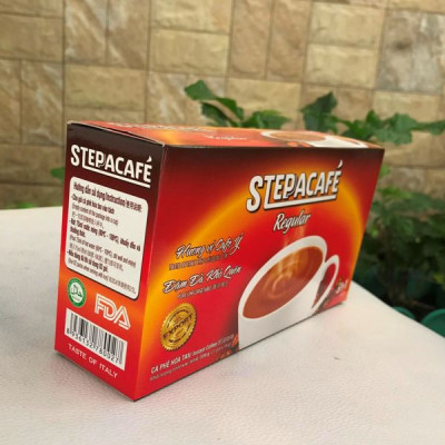 STEPPACAFE-Cà phê hoà tan sữa Regular 3in1 (Hộp 21 gói x 16g)