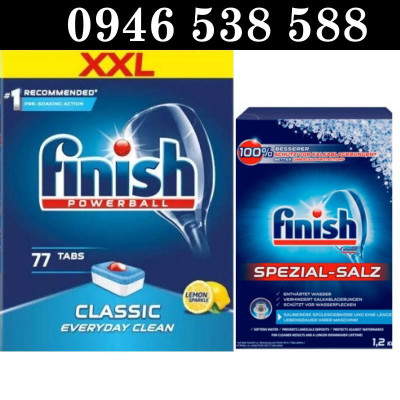 Combo Viên Finish 77 tabs + Muối Finish 1.2kg