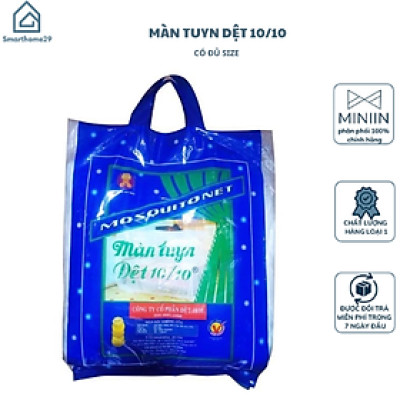 Màn Tuyn, Mùng Chống Muỗi Dệt May 10/10 Nhập Khẩu Chính Hãng Cao Cấp, Bao Vải Dày, Mắt Lưới Nhỏ Mịn - Hàng Chính Hãng MINIIN