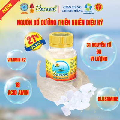  NEW [ Combo 10 lọ] Nước Yến sào Khánh Hòa Sanest 21% - Dành cho Người Cao Tuổi - Có đường