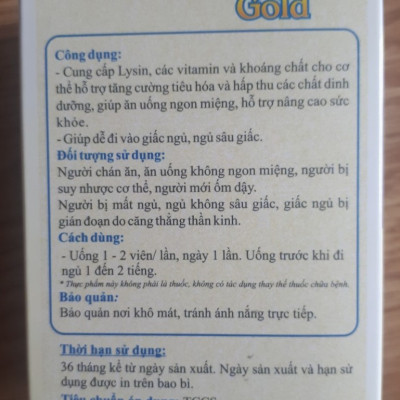 Thực Phẩm Chức Năng Kotazmax Gold - Bổ Sung Lysin - Vitamin - Khoáng Chất Cho Người Lớn Tuổi