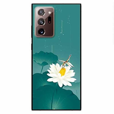 Ốp lưng dành cho Samsung Note 20 - Samsung Note 20 Ultra mẫu Hoa Trắng Chuồn Chuồn