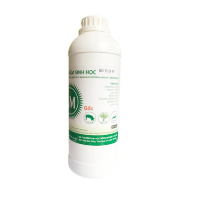 Men ủ phân cá, dịch chuối, đỗ tương, rác bã hữu cơ. Chế phẩm sinh học EM gốc của Đại học Nông Nghiệp 1 Hà Nội. Phân bón cho Lan, hoa Hồng và cây trồng. HSD: 2 năm 