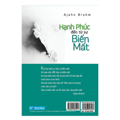Sách - Hạnh Phúc Đến Từ Sự Biến Mất - First News