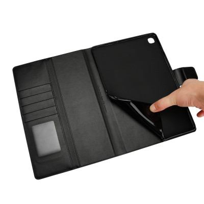 Bao da dạng ví SamSung Galaxy Tab A7 2020 T505, Tab A7 Lite hiệu Hanman có quai cài- Hàng Chính Hãng