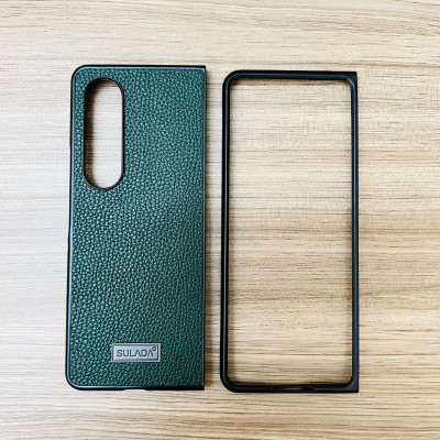 Ốp lưng dành cho Galaxy Z Fold 4 Sulada giả da- Hàng chính hãng