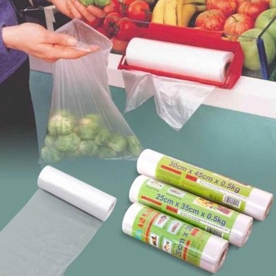 Combo 6 cuộn TÚI ĐỰNG THỰC PHẨM tự phân hủy sinh học 1,8kg ( 3 kích thước tiện lợi)