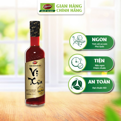 Nước Mắm Phú Quốc Cao Cấp Vị Xưa Barona 40 độ đạm 1 Thùng (6 chai x 500ml) [tặng 500g đường và 100g Bột ngọt]