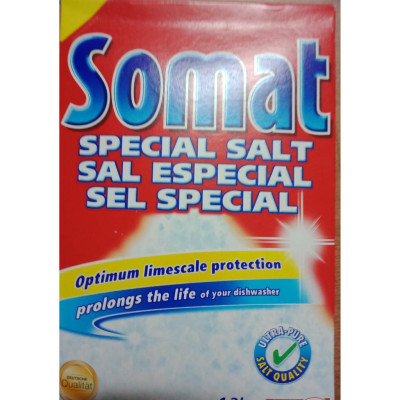 Muối rửa chén bát somat ( 4 hộp 1,2kg)