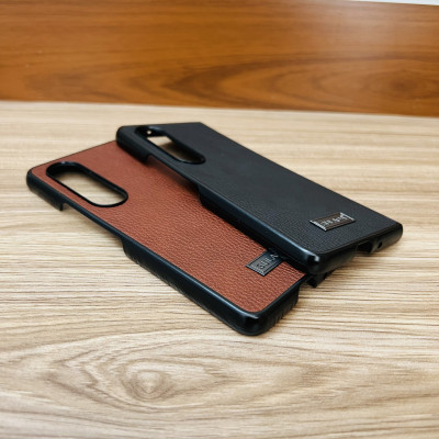 Ốp lưng dành cho Galaxy Z Fold 4 Sulada giả da- Hàng chính hãng