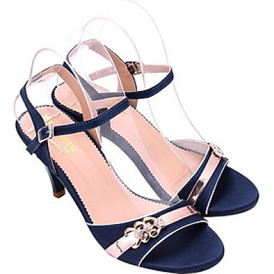 Giày Sandal Nữ Cao Gót Huy Hoàng HT7064 - Xanh