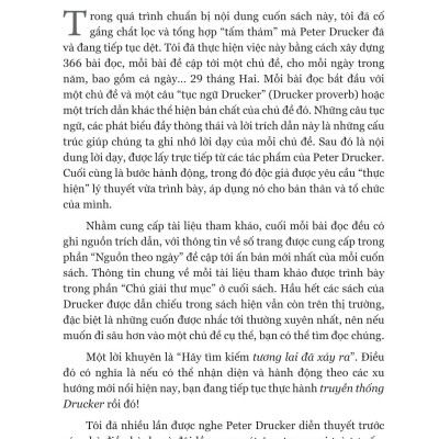 Sách - The Daily Drucker - Kim Chỉ Nam Mỗi Ngày Về Quản Trị Kinh Doanh - The Daily Drucker