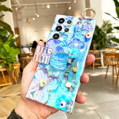 Ốp Lưng Cho Galaxy S25 Ultra / S24 Ultra / S23 Ultra / S23 PLus / S22 Ultra / S22 Plus / S21 Ultra / S21 Plus / Note 20 Ultra / Note 20 / Note10 Plus / Note 10 Hoa Màu Sơn Nước Đính Dây