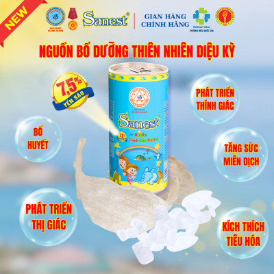  NEW  Nước Yến sào Khánh Hòa Sanest Dành cho trẻ em 7.5% - Khay 30 lon