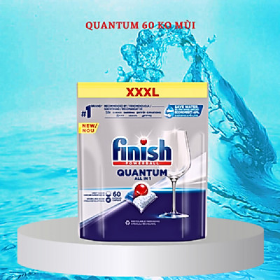 Viên rửa bát Finish Quantum Max 60 viên - Hàng chính hãng 