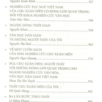 Nhà Giáo Nhà Nghiên Cứu Văn Hóa Dân Gian CHU XUÂN DIÊN