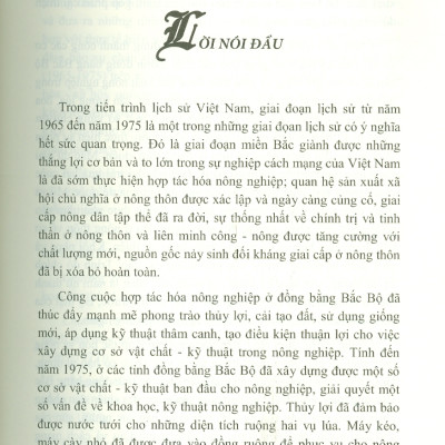 NÔNG THÔN ĐỒNG BẰNG BẮC BỘ (1965 - 1975) (Sách chuyên khảo)