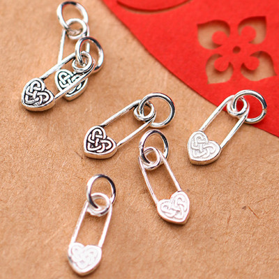 Combo 3 cái charm bạc hình ổ khóa may mắn treo - Ngọc Quý Gemstones