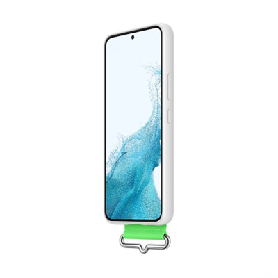 Ốp Lưng Silicone Kèm Dây Đeo Thời Trang ( Strap ) Samsung Galaxy S22 / S22+ / S22 Ultra - Hàng Chính Hãng