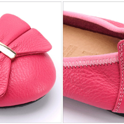 Giày Nữ Búp Bê Da Bò Huy Hoàng HT7912 - Hồng