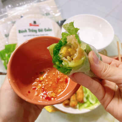 COMBO 10 Bánh tráng chả giò Shammi vuông 22cm 200g (bánh tráng cuốn chả giò,bánh đa nem xuất khẩu)