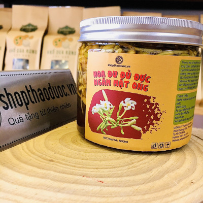 Hoa đu đủ đực ngâm mật ong rừng ĐắkLắk 500ml Shop Thảo Dược