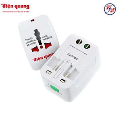 Ổ cắm đa năng Điện Quang ( dành cho du lịch ) ĐQ ESK TV01 ( Màu trắng )