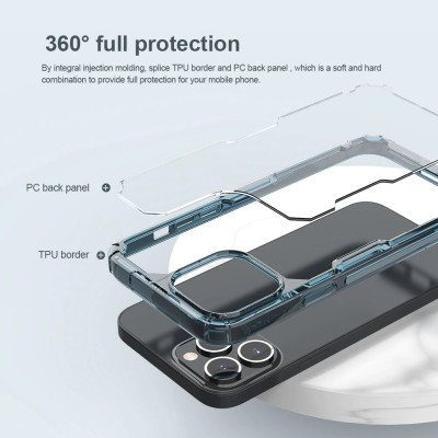 Ốp lưng dành cho  iPhone 14 Pro Max Nillkin trong suôt- hàng chính hãng