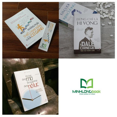 Sách: Combo Đừng Chờ Đợi May Mắn, Nỗ Lực Để Thành Công: không phải thiếu may mắn, chỉ là chưa cố gắng +khi bạn dang mơ thì người khác đang nỗ lực + đừng chỉ là hy vọng 