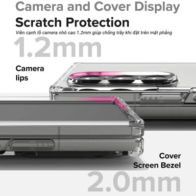 Ốp lưng trong suốt cho Samsung Galaxy Z Fold 7/ Z Fold 6 RINGKE Fusion, thương hiệu Hàn Quốc_ Hàng chính hãng
