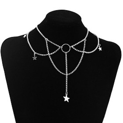 Dây chuyền vòng cổ hợp kim nam nữ unisex cách điệu