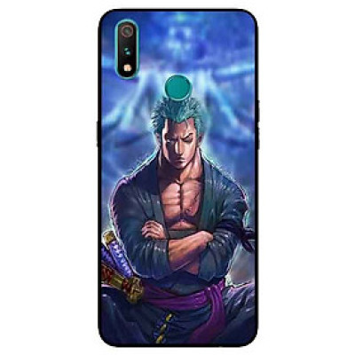 Ốp Lưng in cho Realme 3 Pro Mẫu Zoro Nền Xanh - Hàng Chính Hãng
