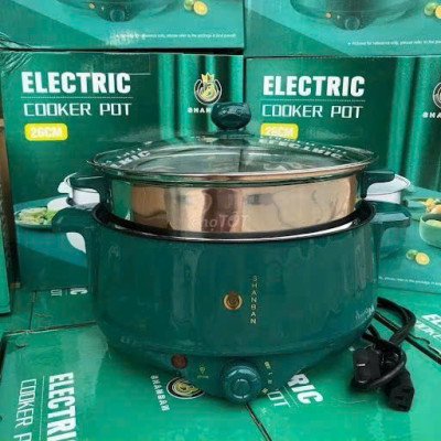 Nồi Lẩu Điện Cao Cấp 2 Tầng Loại Tốt – Nấu Lẩu, Hấp Thực Phẩm, Xào Rau Thịt Dễ Dàng, ĐÈN TRANG TRÍ, ĐỒNG HỒ TREO TƯỜNG