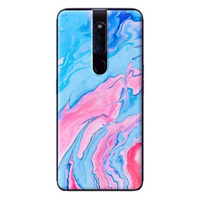 Ốp in cho Oppo F11 Pro Đá Xanh Hồng - Hàng chính hãng