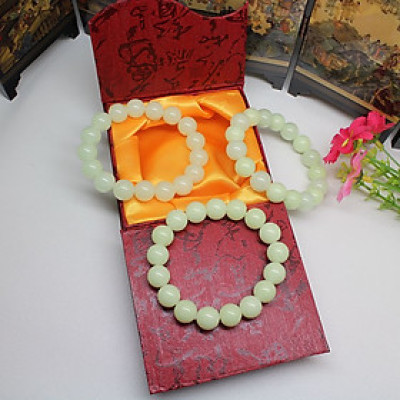 Vòng tay phong thủy đá Dạ Quang phát sáng trong đêm phong cách Hàn Quốc size 08mm